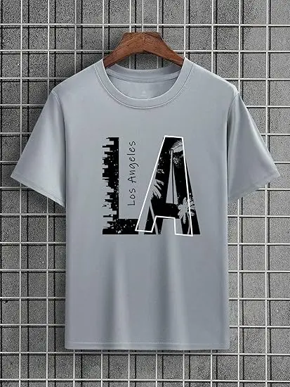 Lymio Men's Solid Regular Fit T-Shirt